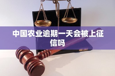 中国农业逾期一天会被上征信吗